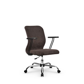 Кресло компьютерное SU-Mr-4/подл.109/осн.006 темно-коричневый в Тюмени
