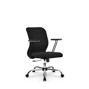 Офисное кресло SU-Mr-4/подл.110/осн.003 черный в Тюмени