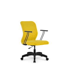 Кресло компьютерное SU-Mr-4/подл.110/осн.005 желтый в Тюмени