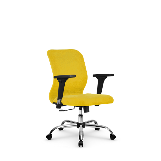 Кресло компьютерное SU-Mr-4/подл.200/осн.003 желтый в Заводоуковске - изображение 1