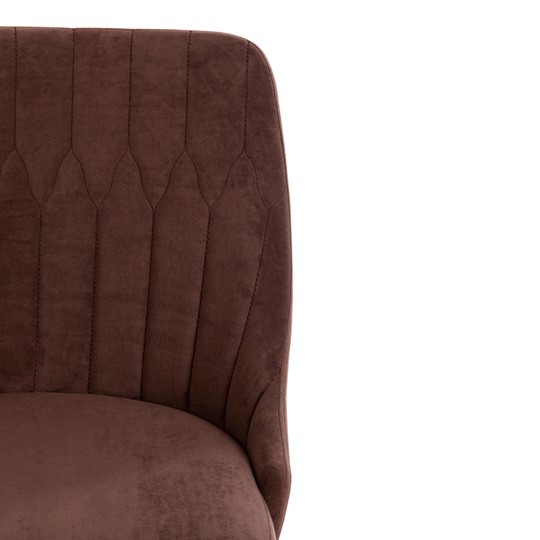 Кресло SWAN флок, коричневый, арт.15332 в Заводоуковске - изображение 5