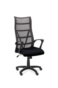 Офисное кресло Топ, сетка/ткань TW / черная/ серая в Тюмени