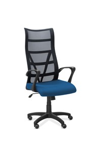 Кресло для персонала Топ, сетка/ткань TW / черная/синяя в Ишиме