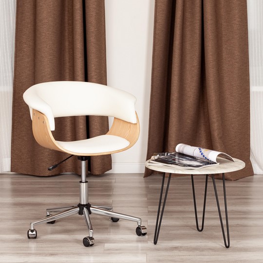 Офисное кресло VIMTA натуральный, кож/зам белый, арт.13662 в Тюмени - изображение 11