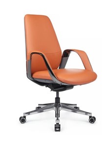 Офисное кресло Napoli-M (YZPN-YR021), Оранжевая кожа/Серая кожа в Тюмени - предосмотр
