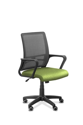 Офисное кресло Акцент, сетка YM/ткань Bahama / салатовая/серая в Заводоуковске - изображение