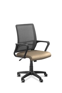 Офисное кресло для сотрудника Акцент, сетка YM/ткань Bahama / серая/бежевая в Заводоуковске