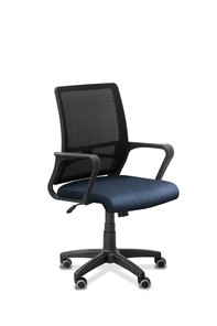 Офисное кресло Акцент, сетка YM/ткань Bahama / серая/синяя в Заводоуковске