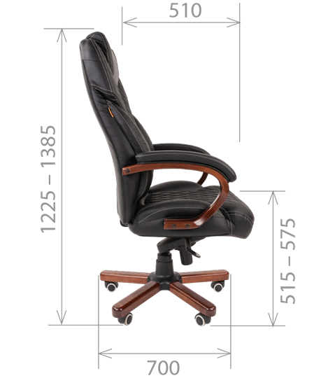 Офисное кресло CHAIRMAN 406, коричневый в Заводоуковске - изображение 5