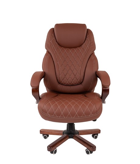 Офисное кресло CHAIRMAN 406, коричневый в Заводоуковске - изображение 2