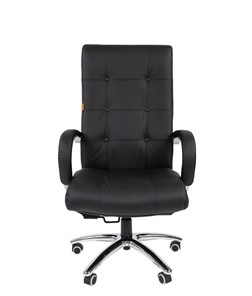 Офисное кресло CHAIRMAN 424 Кожа черная в Тюмени - предосмотр 2