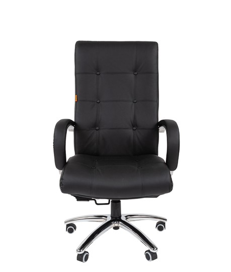 Офисное кресло CHAIRMAN 424 Кожа черная в Тюмени - изображение 2