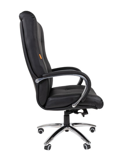 Офисное кресло CHAIRMAN 424 Кожа черная в Заводоуковске - изображение 3