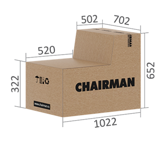 Офисное кресло CHAIRMAN 424 Кожа черная в Тюмени - предосмотр 6