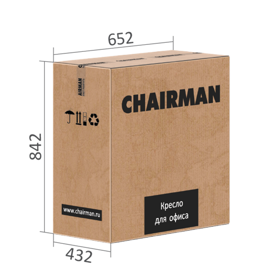 Кресло CHAIRMAN 442 ткань черный в Тюмени - изображение 6
