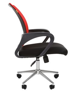 Кресло офисное CHAIRMAN 696 CHROME Сетка TW-69 (красный) в Заводоуковске - предосмотр 3