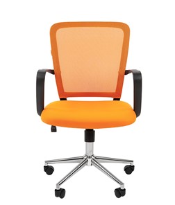 Кресло CHAIRMAN 698 CHROME new Сетка TW-66 (оранжевый) в Тюмени - предосмотр 2
