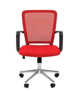 Компьютерное кресло CHAIRMAN 698 CHROME new Сетка TW-69 (красный) в Тюмени - предосмотр 2