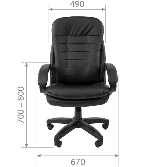 Офисное кресло CHAIRMAN 795 LT, экокожа, цвет коричневый в Тюмени - изображение 2