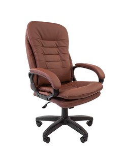 Офисное кресло CHAIRMAN 795 LT, экокожа, цвет коричневый в Тюмени