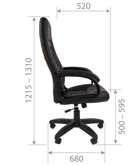Кресло компьютерное CHAIRMAN 950LT Экокожа коричневая в Заводоуковске - изображение 5