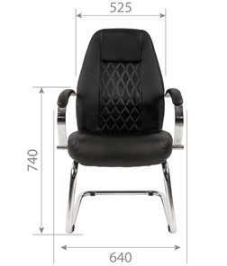 Кресло CHAIRMAN 950V Экокожа черная в Тюмени - предосмотр 4