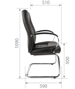 Кресло CHAIRMAN 950V Экокожа черная в Тюмени - предосмотр 5