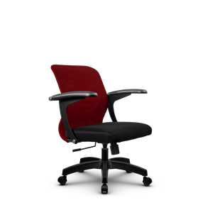 Кресло SU-M-4/подл.160/осн.001, Бордовый/Черный в Тюмени