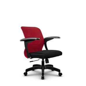Компьютерное кресло SU-M-4/подл.160/осн.001, Красный/Черный в Тюмени
