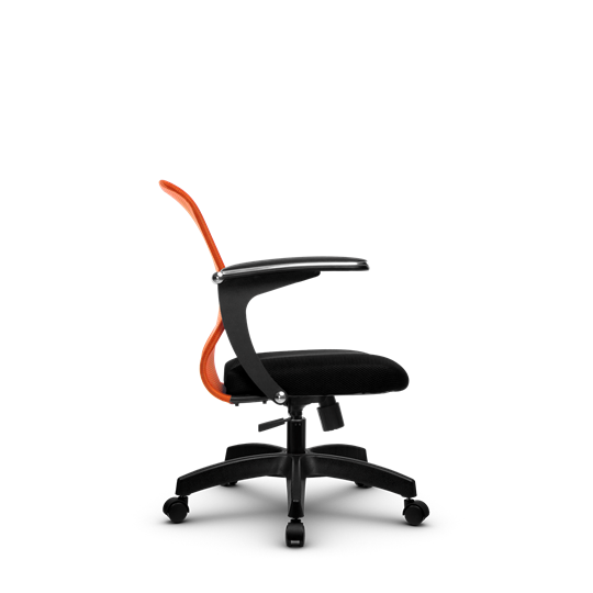 Кресло офисное SU-M-4/подл.160/осн.001, Оранжевый/Черный в Тюмени - изображение 1