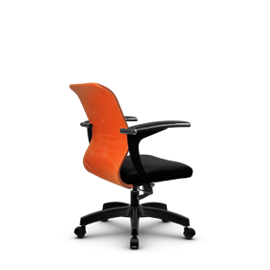 Кресло офисное SU-M-4/подл.160/осн.001, Оранжевый/Черный в Тюмени - предосмотр 2