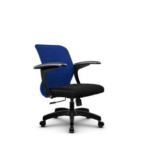 Кресло офисное SU-M-4/подл.160/осн.001, Синий/Черный в Тюмени