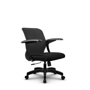 Компьютерное кресло SU-M-4/подл.160/осн.001, Темно-серый/Черный в Тюмени