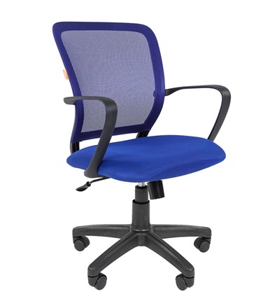 Компьютерное кресло CHAIRMAN 698 black TW-05, ткань, цвет синий в Заводоуковске - изображение