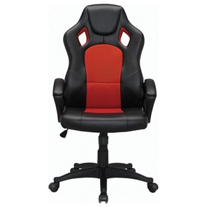 Кресло офисное Brabix Rider EX-544 (экокожа черная/ткань красная) 531583 в Тюмени