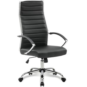 Кресло Brabix Style EX-528 (экокожа, хром, черное) 531947 в Тюмени
