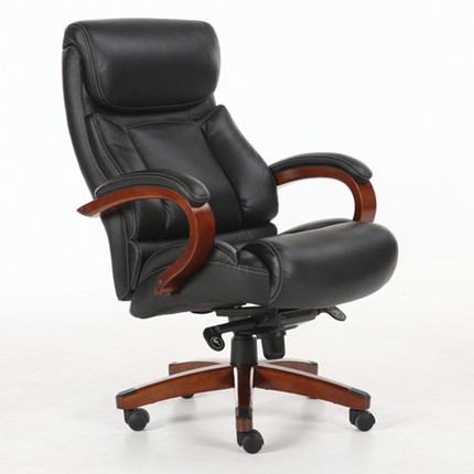 Офисное кресло Brabix Premium Infinity EX-707 (дерево, натуральная кожа, черное) в Тюмени - изображение
