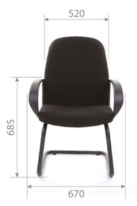 Офисный стул CHAIRMAN 279V JP15-2, ткань, цвет черный в Заводоуковске - предосмотр 3
