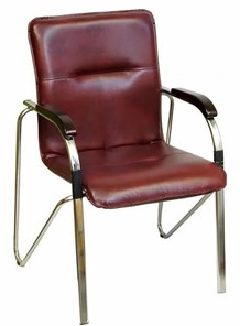 Офисный стул Samba Chrome коричневый в Тюмени