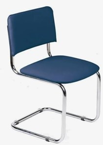 Офисный стул Sylwia chrome темно-синий в Тюмени - предосмотр