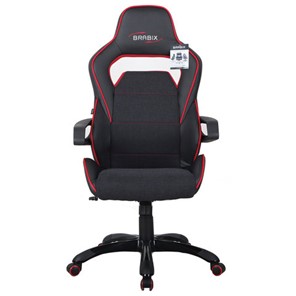 Офисное кресло Brabix Nitro GM-001 (ткань, экокожа, черное, вставки красные) 531816 в Тюмени - предосмотр