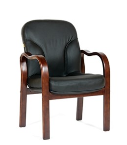 Офисное кресло CHAIRMAN 658 Натуральная кожа черный в Тюмени