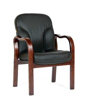 Офисное кресло CHAIRMAN 658 Натуральная кожа черный в Тюмени - изображение
