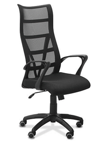 Офисное кресло ДамОфис 5600, черное в Тюмени