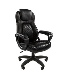 Кресло офисное CHAIRMAN 432, экокожа, цвет черный в Тюмени - предосмотр