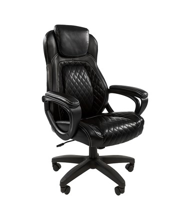 Кресло офисное CHAIRMAN 432, экокожа, цвет черный в Заводоуковске - изображение