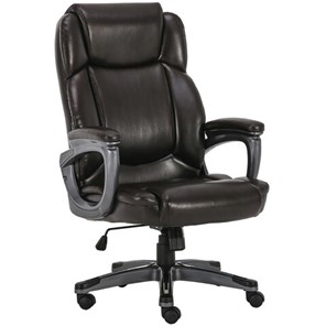 Кресло компьютерное Brabix Premium Favorite EX-577 (пружинный блок, рециклир. кожа, коричневое) в Тюмени