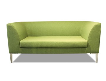 Мягкий офисный диван Юнитекс Сиеста 2-местный, ткань Bahama / фисташковая в Заводоуковске