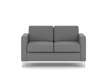Прямой диван Актив двухместный, серый в Ишиме