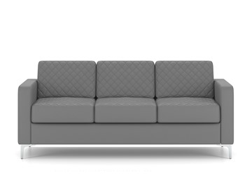 Прямой диван Актив трехместный, серый в Ишиме